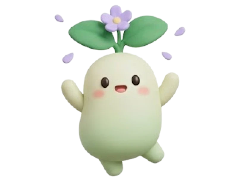Blomsy sprout celebrating
